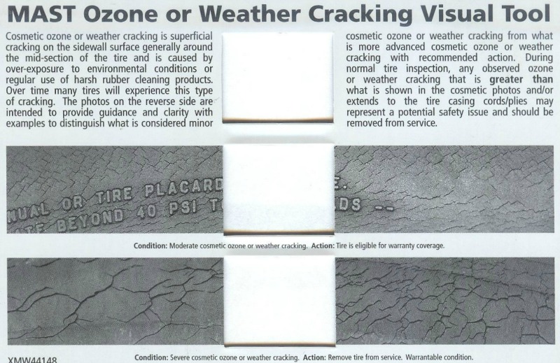 Tire Sidewall Cracking Chart